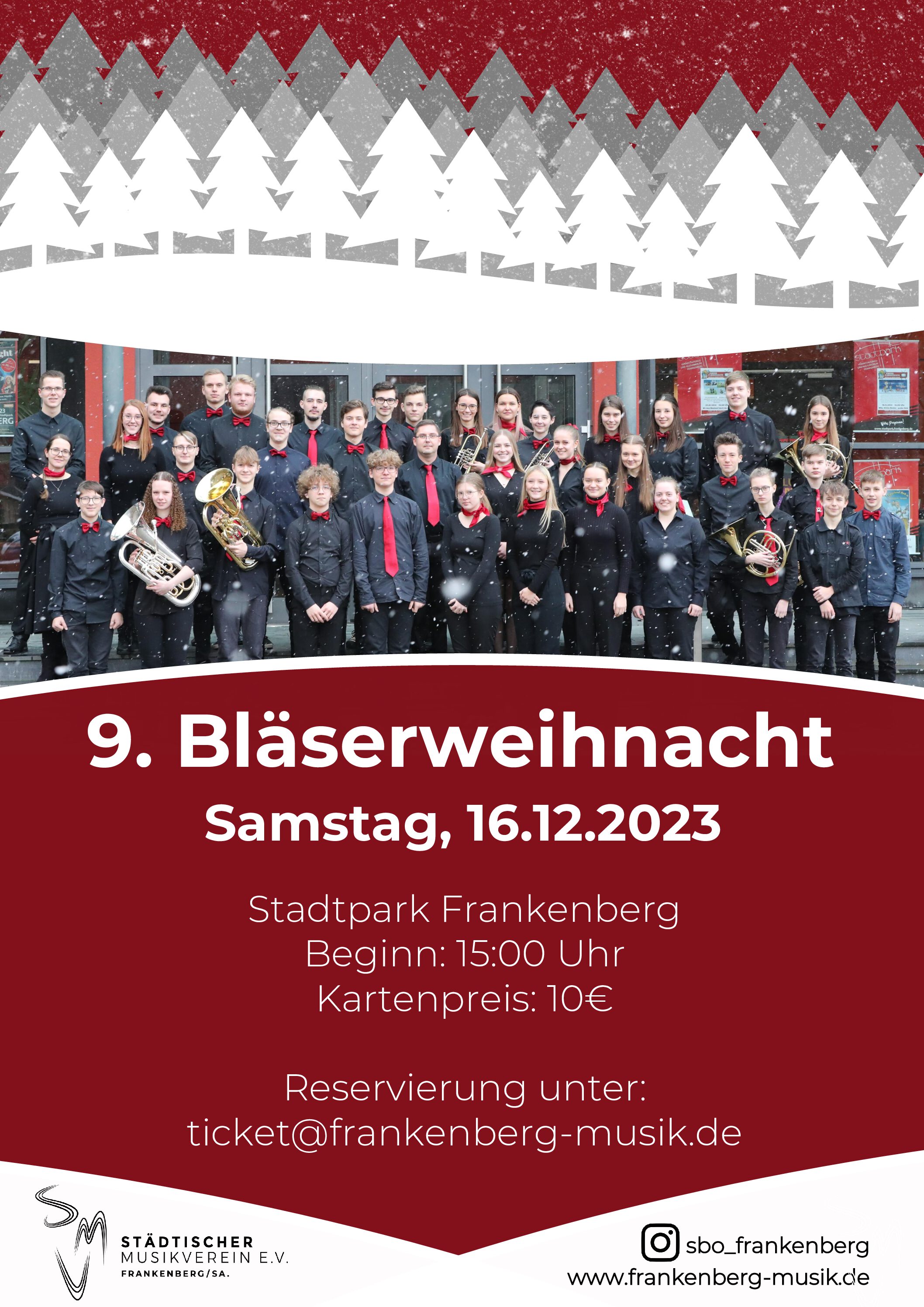 Musikalische Weihnachtstradition – 9. Bläserweihnacht des Städtischen Musikvereins Frankenberg e.V.